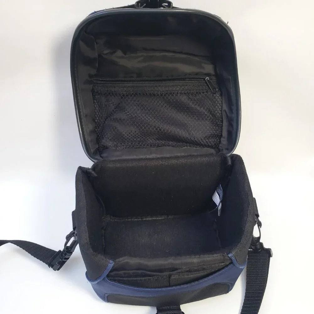 Fellowes Body Glove Camera Bag Padded with Shoulder Strap Pockets Blue Black
